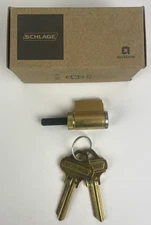 OEM Schlage Everest Lock Cylinder C123 Keyway with 2 x 48-009-EV Keys - NEW