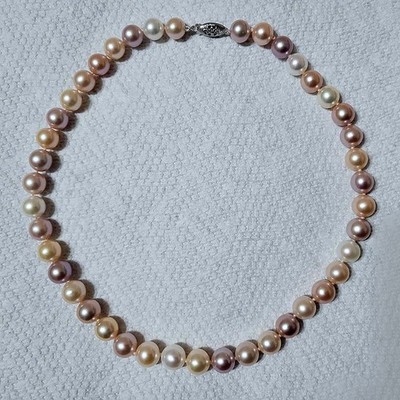 $1,700 PEARL PARADISE AAA TOP QUALITÄT MEHRFARBIG SÜSSWASSER 14K STRANG HALSKETTE