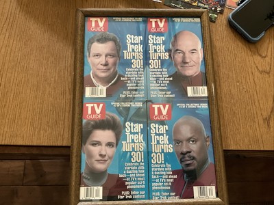 TV Guide Magazine Star Trek Turns 30 Covers 1-4 Complete  In Frame