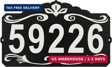 Address Sign, house Number, Waterproof and Rustproof 8 x 13.4 Inch Address Plaqu
