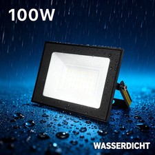 100W LED Fluter Außen Strahler Scheinwerfer Außenleuchte Flutlicht Garten DE