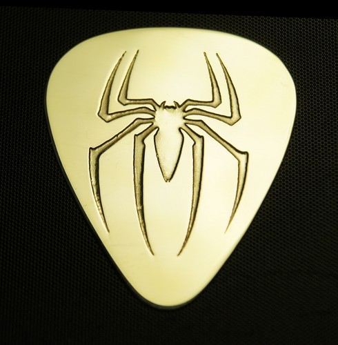 SPIDERMAN - Solid Brass Guitar Pick 