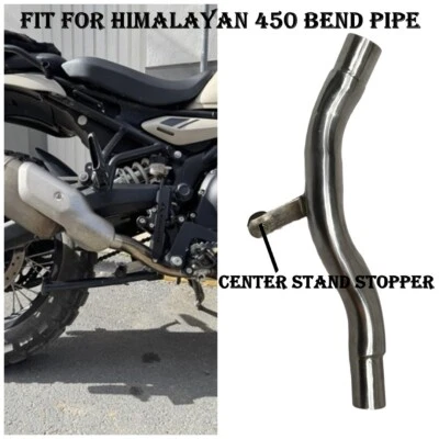 Convient pour silencieux Royal Enfield Himalayan 450 en acier BEND PIPE pour ... - Photo 1/4