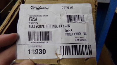 NEW Hoffman F22LA Telescope Fitting Lay-In Wireway  *FREE SHIPPING*