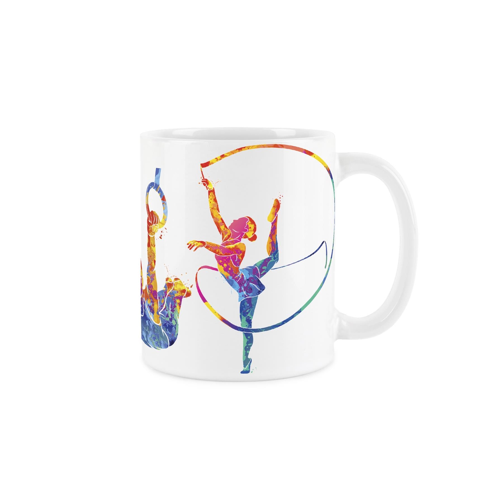Gymnastics Ceramic Mug - Durable White Sports Tea/Coffee Mug Gift