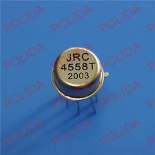 1PCS DUAL OPERATIONAL AMPLIFIER IC JRC TO-99 ( CAN-8 ) NJM4558T JRC4558T 4558T