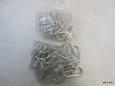 50 Pack CFF Steel Carabiner 90mm x 45mm - Spring Snap Link Hooks