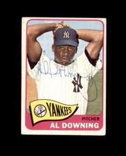 Al Downing Signed 1965 Topps New York Yankees Autograph