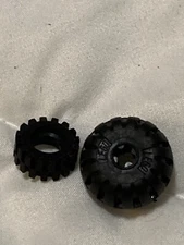 2 LEGO Tires 1 Black Tire Balloon And One Other Look Replacement Toy Building 