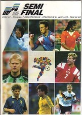 Orig.PRG   European Championship SWEDEN 1992    SWEDEN - GERMANY   1/2 FINAL  !!