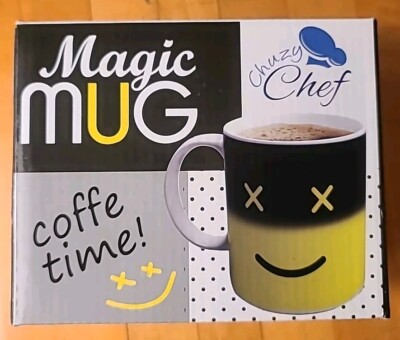 MAGIC COFFEE MUG Image & Color Change When Hot Beverage is Added 10oz Unused