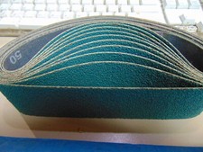 10 sanding belts NORTON norton Plus SG R821 2"x18 15/16" 50 grit cloth