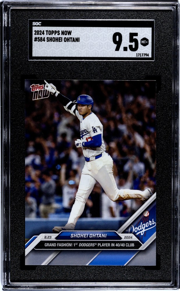 2024 Topps Now #584 Shohei Ohtani SGC 9.5 MINT+ 40/40 MVP Dodgers