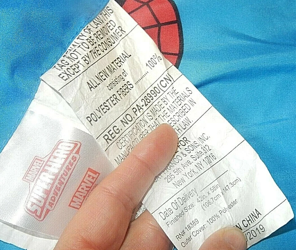 5A 42x58迪士尼漫威超级英雄幼儿床超细纤维被子毯 — 第 4/4 张图片