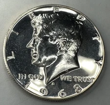 1968-S *40% Silver* Kennedy Half Dollar Proof 50cent Piece Coin from Proof Set