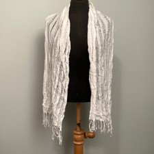 Long, lightweight mesh scarf