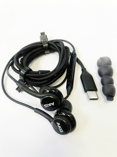 GENUINE SAMSUNG GALAXY S22/+ ULTRA AKG EARPHONES HEADPHONES USB TYPE C BLACK - Picture 7 of 8