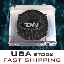 3 Row Aluminum Radiator Shroud Fan For 1963-1966 Chevy C/K10 20 Pickup Truck 284