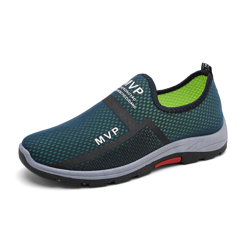 Men Athletic Walking Shoes Slip On Casual Shoes Mesh Tennis Sneakers