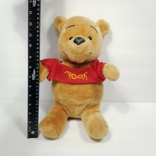 Disney Winnie the Pooh Sitting Embroidered Shirt Plush Stuffed Animal Toy 14" - Picture 4 of 6