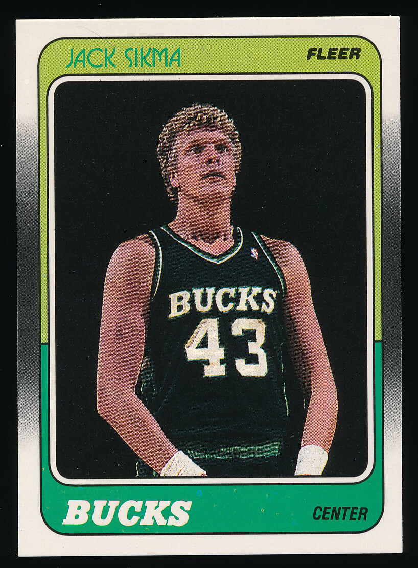 1988-89 Fleer #76 Jack Sikma - Milwaukee Bucks NM/MT+ (A01A)