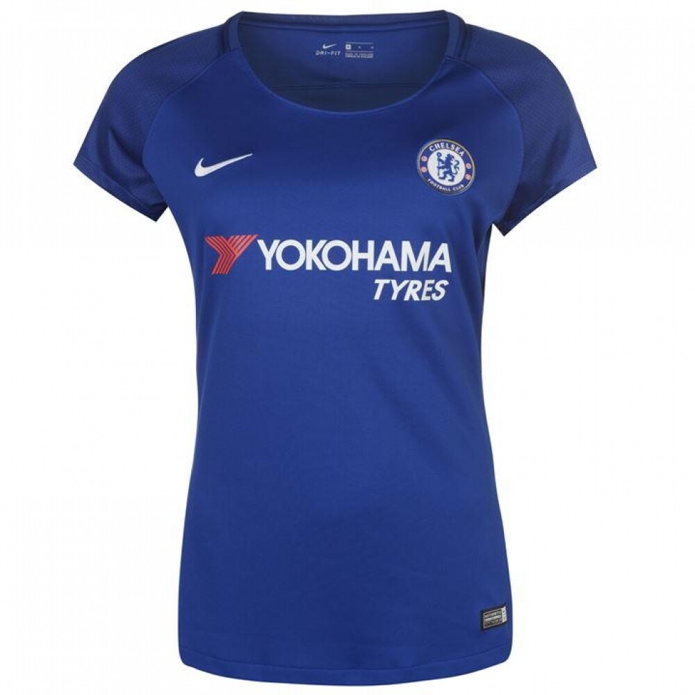 Футболка Nike Damen Trikot Chelsea Fußball 17–18 905532-496 Футбольный мяч XL