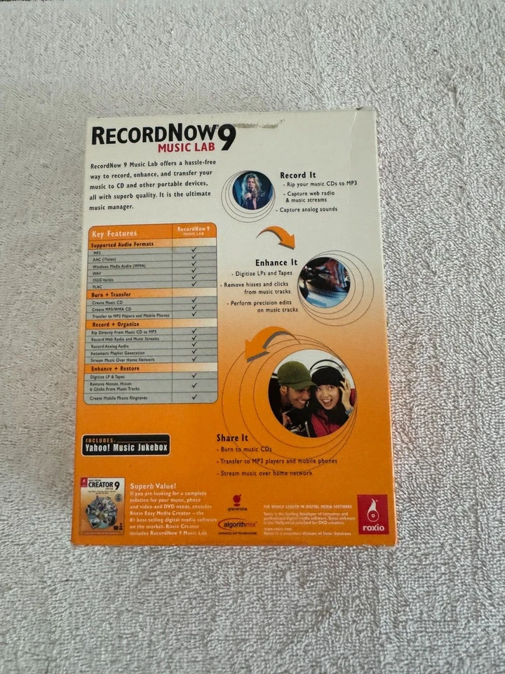 Roxio RecordNow Music Lab 9 - Win Vista/XP SP2/XP Pro x64/Win 2000 SP4 or Later - Image 2 of 2