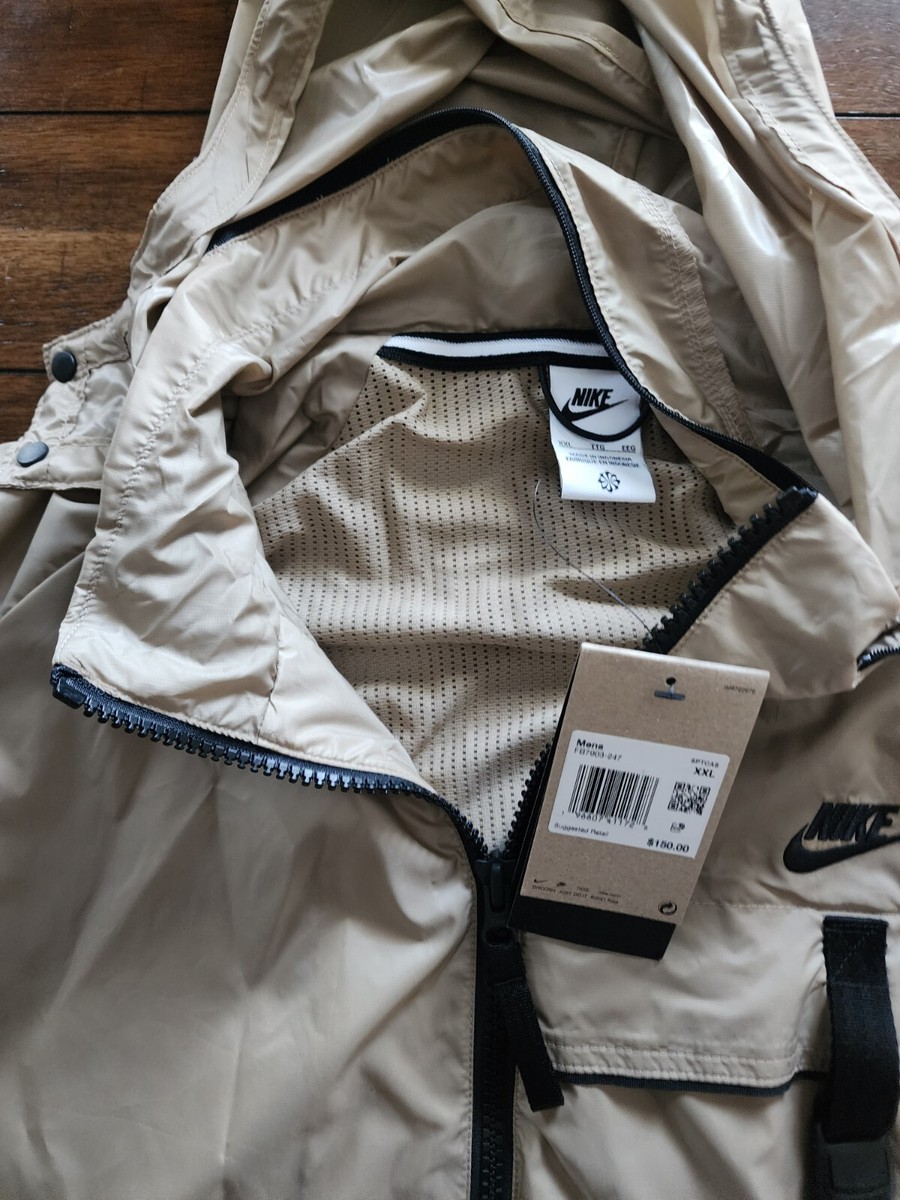 $150 Nike Sportswear Tech Woven Mens XXL Tan N24 Packable $150 Nike Sportswear Tech Woven Mens XXL Tan N24 Packable