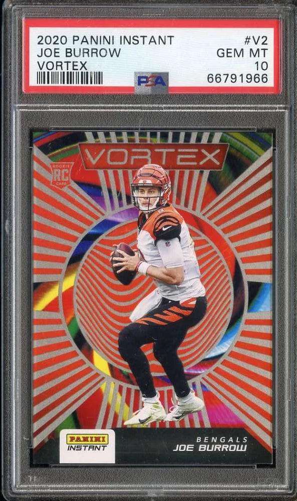 Joe Burrow Panini Instant Vortex #V2 Base