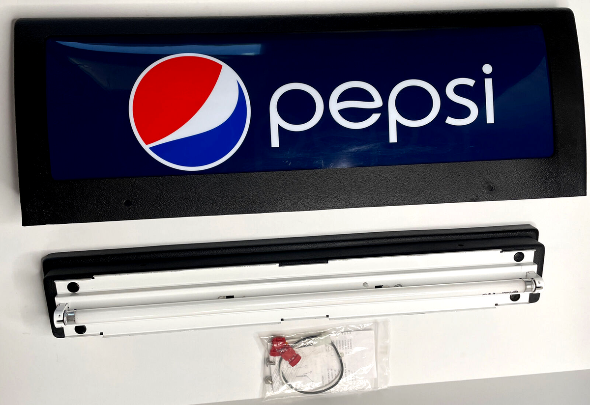 ペプシマン　看板 ペプシマン 看板 Pepsi Machine Top Sign Fluorescent Light Up