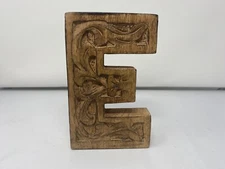Wooden Letter E Initial Wedding Decor Birthday Gift Elegant Solid Great Buy