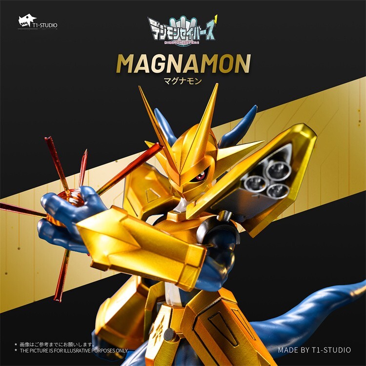 デジモン T1-STUDIO マグナモン フィギュア T1 Studio Digimon Magnamon Resin Statue H25.5cm Collection New | eBay