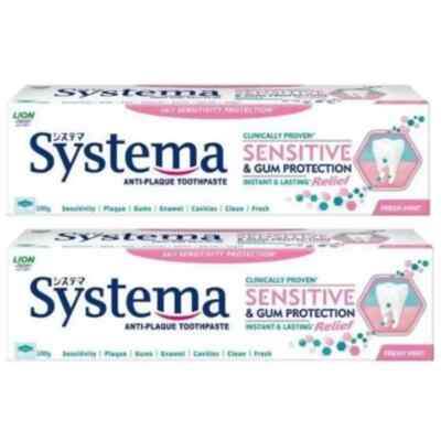 Pack Of 2 x 100g Systema Sensitive & Gum Protection Toothpaste (Fresh Mint)