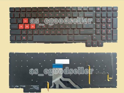 New HP OMEN 15-ce198wm 15-ce199nr 15-ce011dx 15-ce013dx Keyboard US Red Backlit