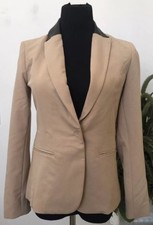 NWT DKNYC Women's Career Beige Black Blazer Jacket Sz 2 MRSP 149.50.