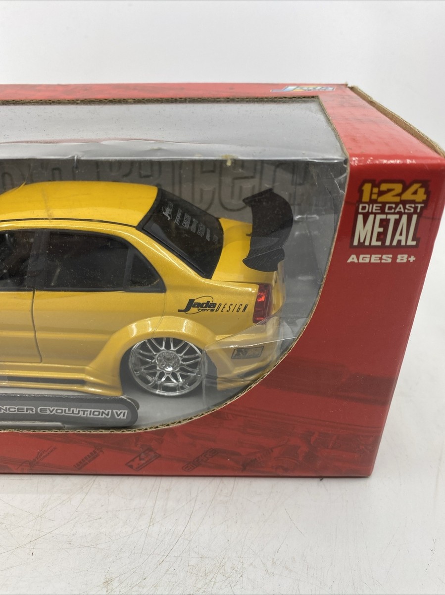 Jada Toys Import Racer Mitsubishi Lancer Evolution VI Yellow 1:24