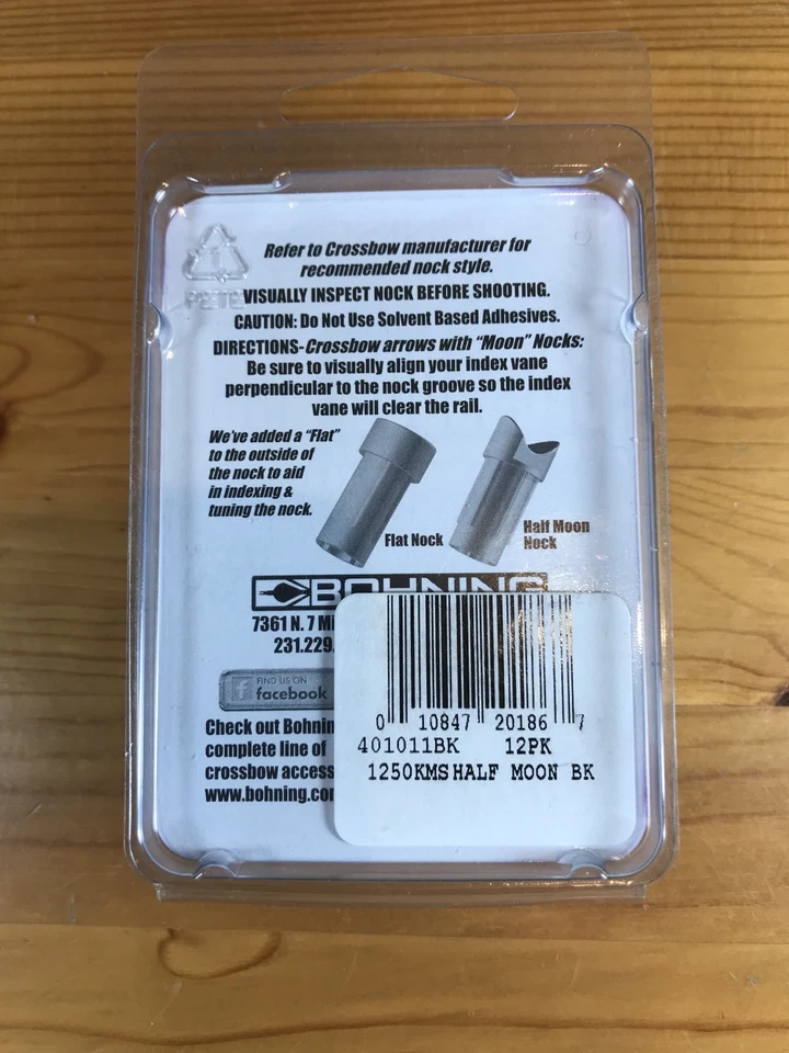 Ballesta Bohning UltraMag Nock Paquete de 12 Media Luna 0,2985 Diámetro Fácil Afinación EE. UU. Foto 2 de 2