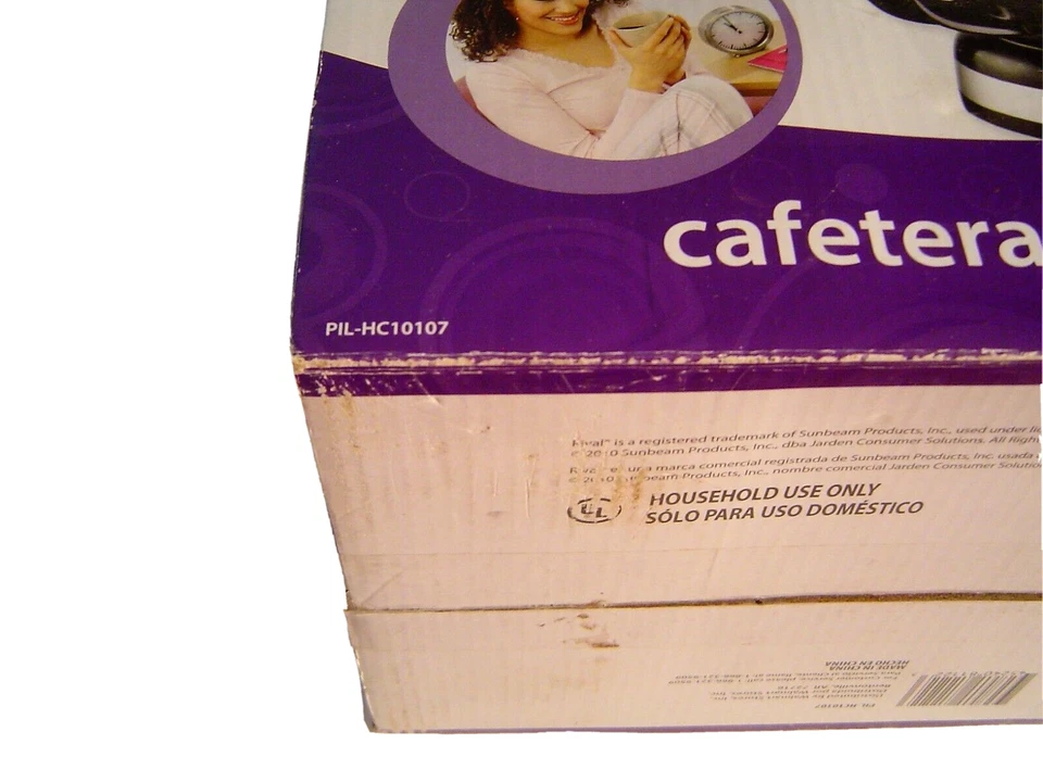 Rival Black 12 Cup Coffee Maker Set Model PILHC10107 New Unused in Box - Image 4 of 4