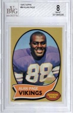1970 Topps #59 ALAN PAGE (RC) (HOF) BVG 8 NM/MT Minnesota VIKINGS  CENTERED