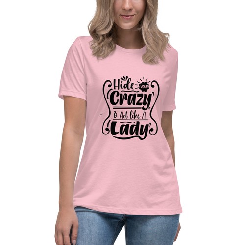Hide Your Crazy Women's Relaxed T-Shirt - Picture 12 of 15