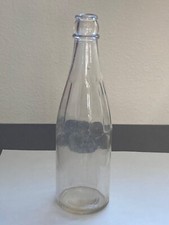Condiment / Beverage Bottle - Classic Faceted Shape - Embossed Made In USA