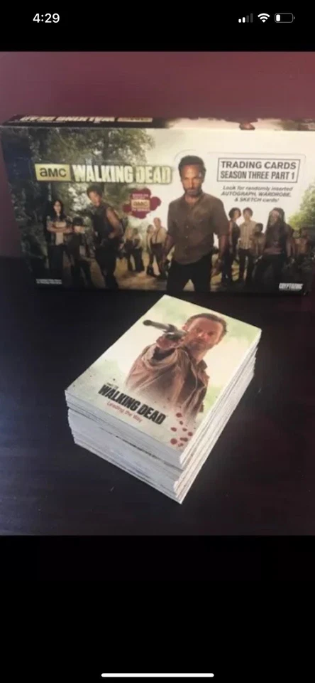 Ходячие мертвецы - сезон 3 - часть 1 - полный базовый набор из 72 карт - Cryptozoic - Изображение 2 из 4