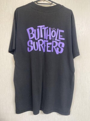 BUTTHOLE SURFERS Tシャツ　Black rubberwear Vintage 1993 Butthole Surfers Independent Worm Saloon Black