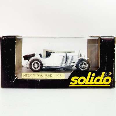 Solido Mercedes SSKL 1931 1:43 Scale Age d'or Diecast White Model Car