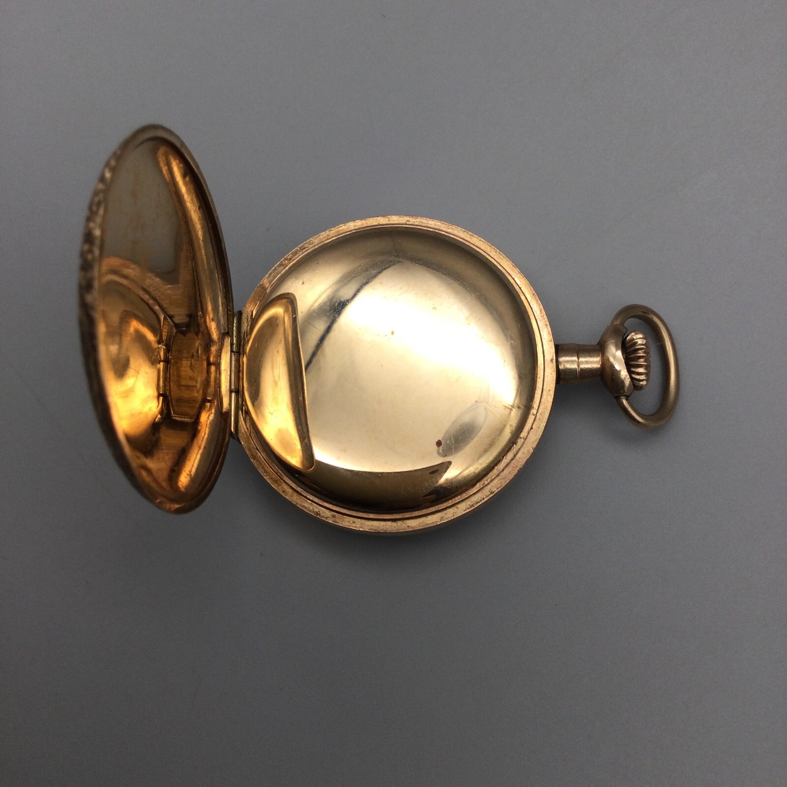 Vintage Humbert Fancy Dial Pocket Watch Pink White Dial Rose Gold