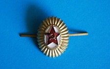 Kokardy, emblemat czapki, oficer, ZSRR, czerwona gwiazda, młotek i sierp, oryginalny