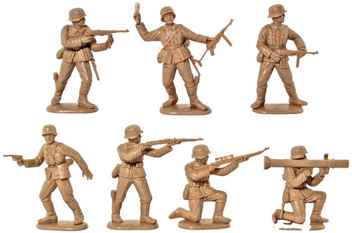 ESCI ERTL #5504 true 54mm WWII German Infantry 7 in 7 poses color