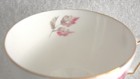 Vintage Crown Staffordshire Bone China Pink Roses Teacup and Saucer — photo 6