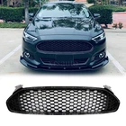 Honeycomb Style Glossy Black Front Bumper Grille Grill for Ford Fusion 2013-16
