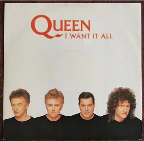 QUEEN,I WANT IT ALL,VINTAGE 1989 SINGLE.12” 45rpm.EX/EX